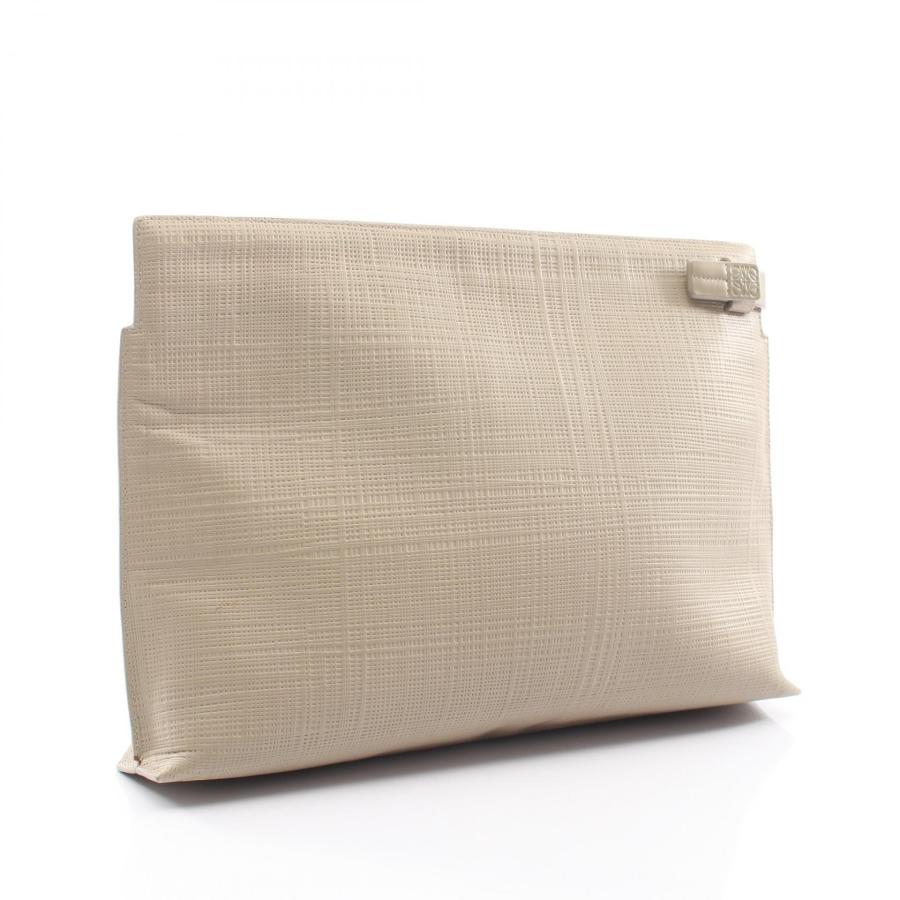 LOEWE（ロエベ） Tポーチ アナグラム ブランドオフ レザー セカンド