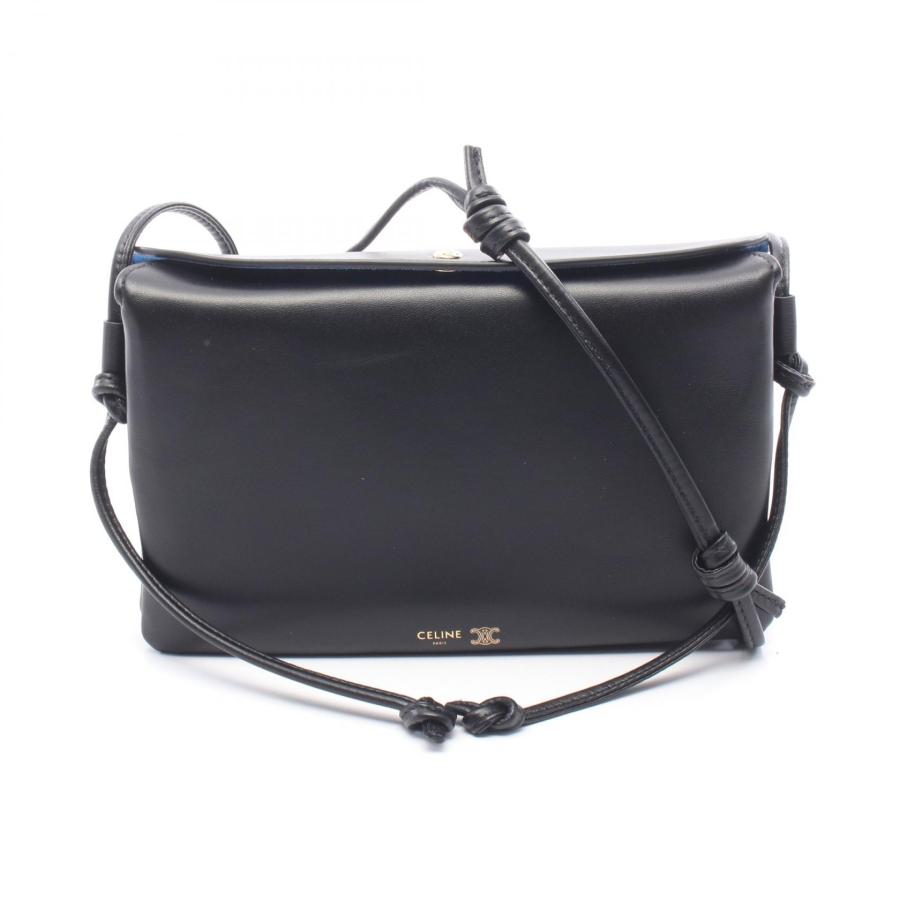 CELINE（セリーヌ） トリオ フラップ ブランドオフ レザー ショルダー