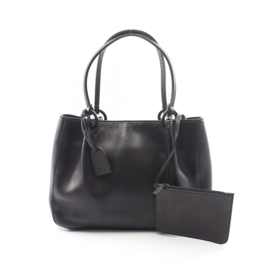 GUCCI（グッチ） ポーチ付き ブランドオフ レザー トートバッグ レザー