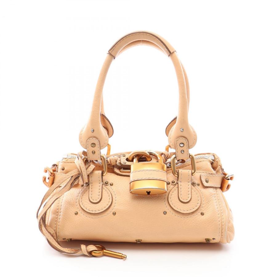 FROM JAPANです Chloe パディントン　ベージュレザー Chloe（クロエ） ミニパディントン ブランドオフ レザー ハンドバッグ