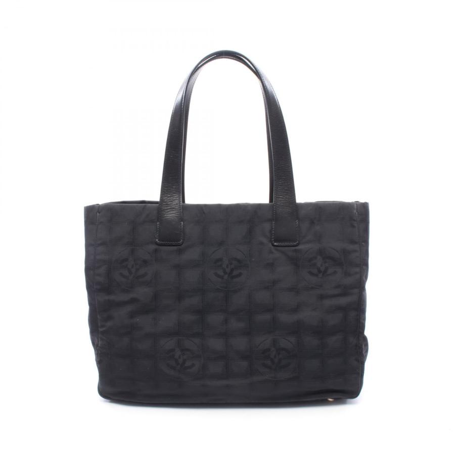 美品 シャネル　トートバッグ　ニュートラベルラインMM ナイロン　黒　正規品 CHANEL（シャネル） ニュートラベルラインMM ブランドオフ レザー