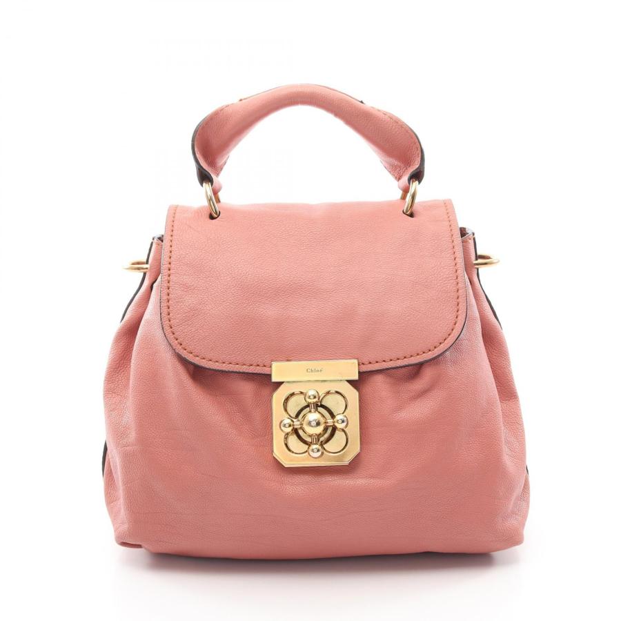 Chloe（クロエ） エルシー ブランドオフ レザー ハンドバッグ レザー