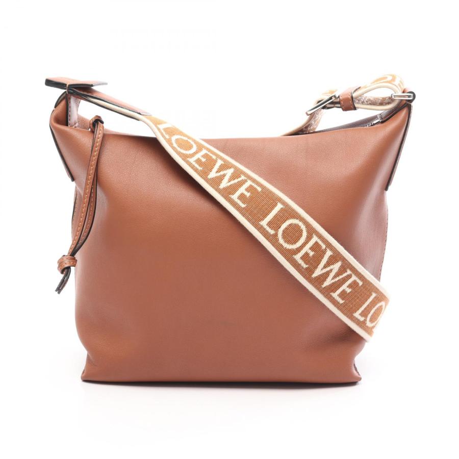 LOEWE（ロエベ） キュービィ スモール ブランドオフ レザー ショルダー