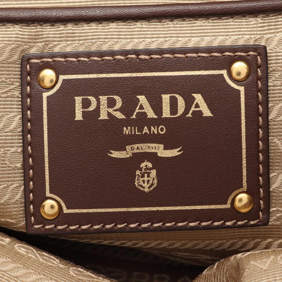 PRADA（プラダ） ロゴジャガード リボン 2WAY ブランドオフ キャンバス