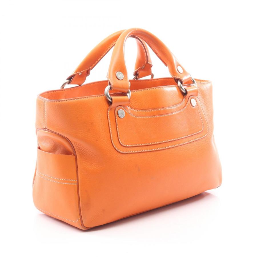 空ファミ　CELINE セリーヌ　ブギーバッグ レザー オレンジ CELINE（セリーヌ） ブギーバッグ ブランドオフ レザー ハンドバッグ