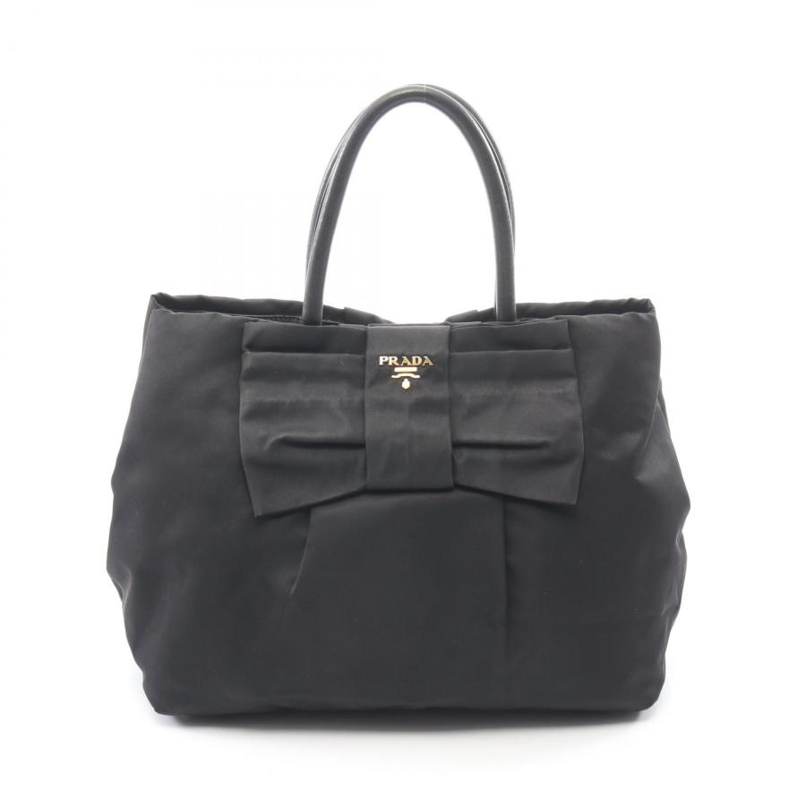 未使用級 極美品 PRADA フィオッコ ハンドバッグ リボン ナイロン プラダ PRADA（プラダ） TESSUTO FIOCCO リボン ブランドオフ ナイロン