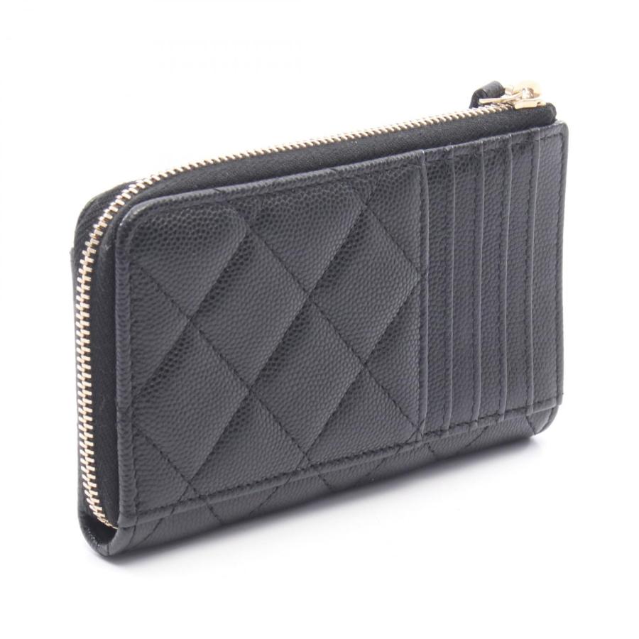 美品　CHANEL シャネル　マトラッセ　フラグメントケース　キャビアスキン CHANEL（シャネル） マトラッセ ココマーク フラグメントケース