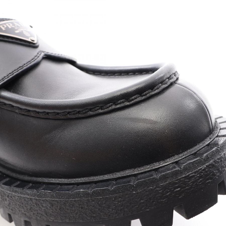 PRADA（プラダ） 三角プレート ブランドオフ レザー ローファー 中古