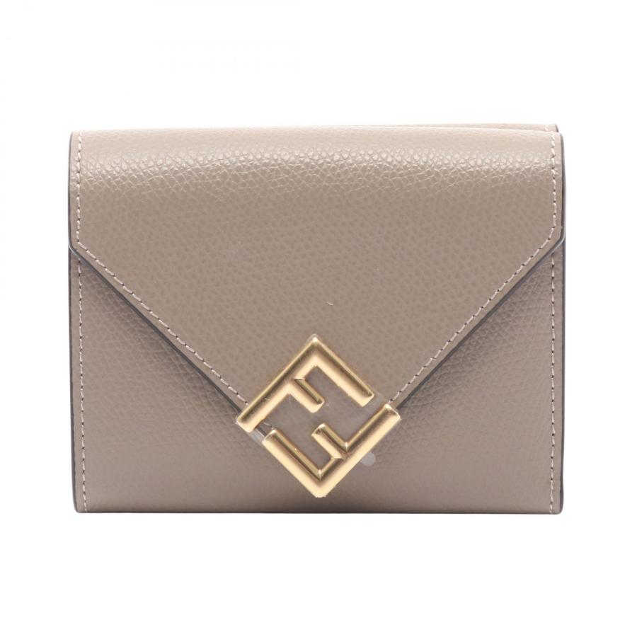 FENDIフェンディ FFダイヤモンド 三つ折り財布 FENDI（フェンディ） FFダイヤモンド ブランドオフ レザー 三つ折り
