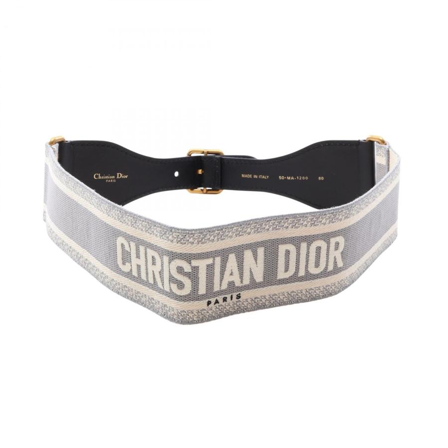 ⭐️美品⭐️ クリスチャンディオール ベルト オブリーク キャンバス ディオール エンブロイダリー マキシ ブランドオフ Dior キャンバス
