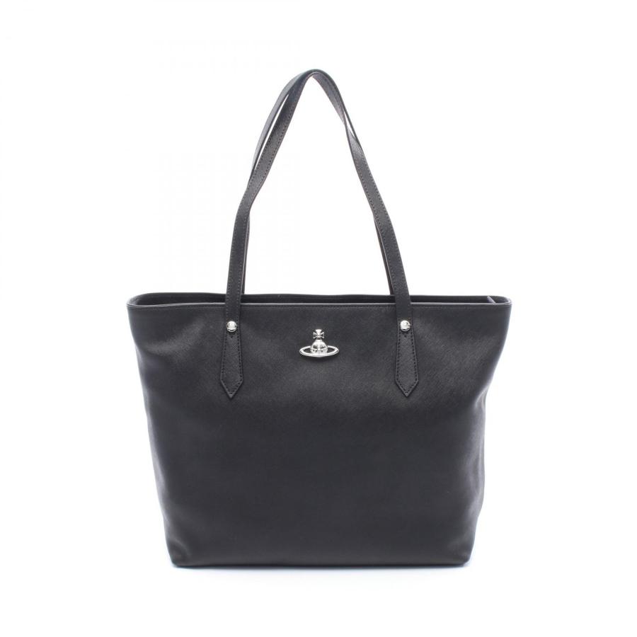 Vivienne Westwood 牛皮 トートバッグ ブラック オーブ ヴィヴィアンウエストウッド SHOPPER オーブ ブランドオフ Vivienne