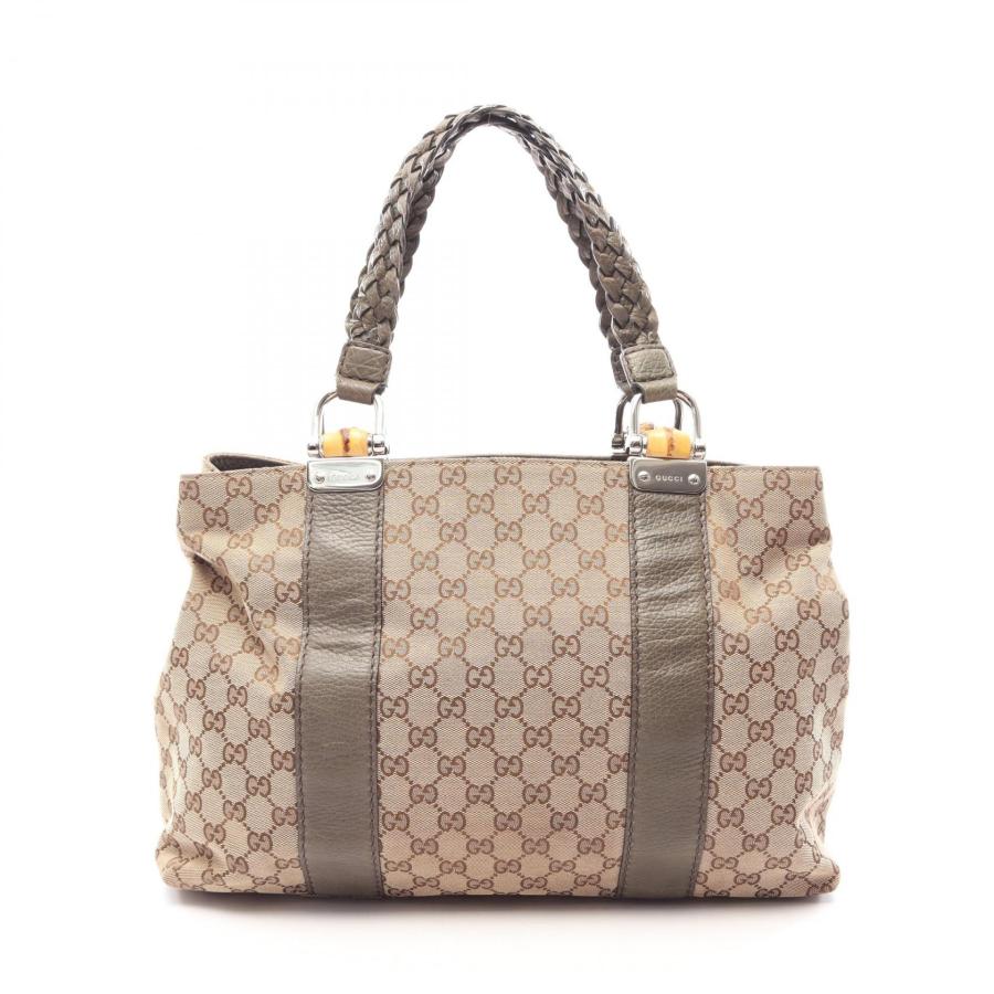 グッチ（GUCCI）バンブー　GG柄　トート　キャンバス GUCCI（グッチ） バンブー GGキャンバス ブランドオフ キャンバス