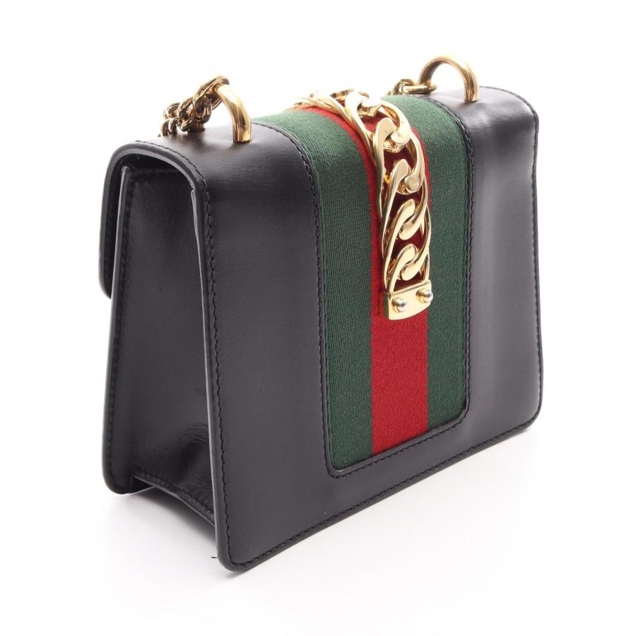 GUCCI（グッチ） シルヴィ ウェブライン ブランドオフ レザー