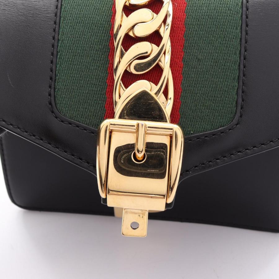 GUCCI（グッチ） シルヴィ ウェブライン ブランドオフ レザー