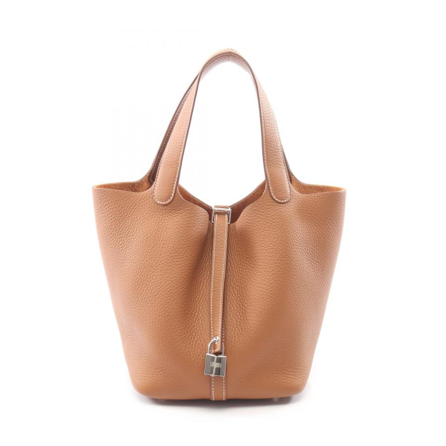 ピコタンロック MM トリヨンクレマンス レザー ハンド バッグ HERMES（エルメス） ピコタンロックMM ブランドオフ レザー