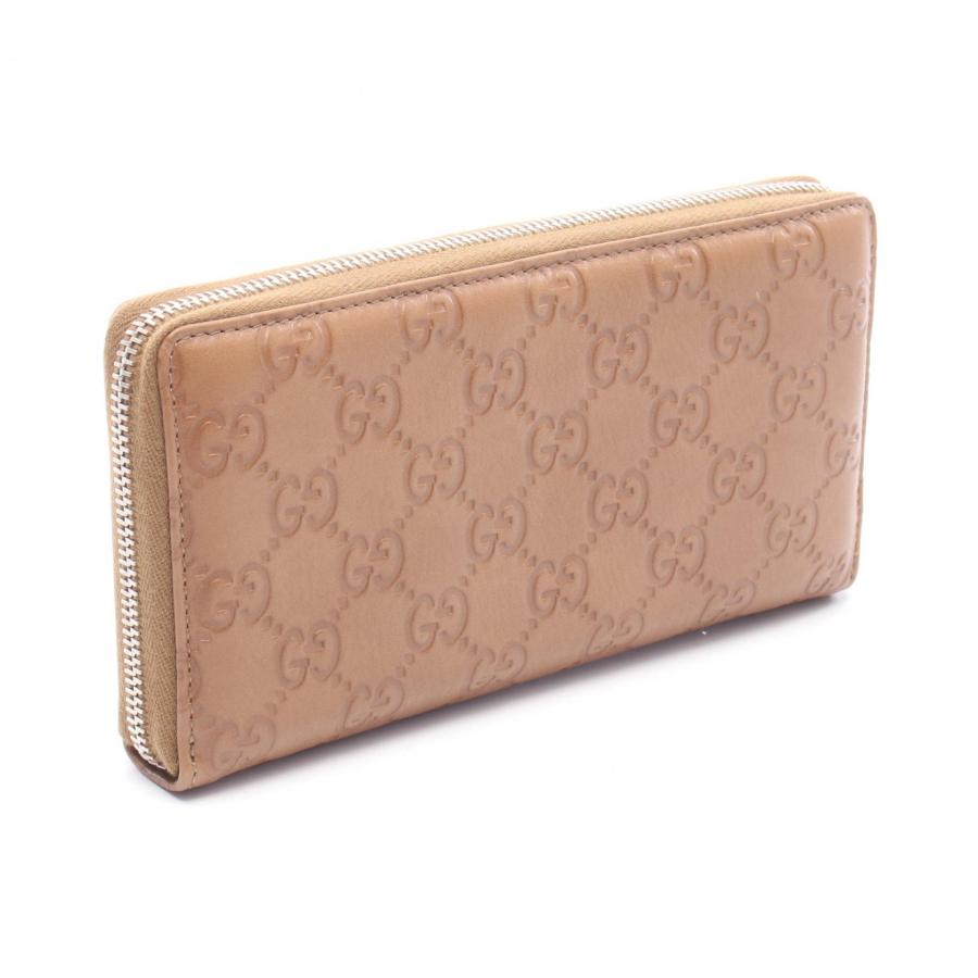 GUCCI（グッチ） グッチシマ ブランドオフ レザー ラウンド長財布