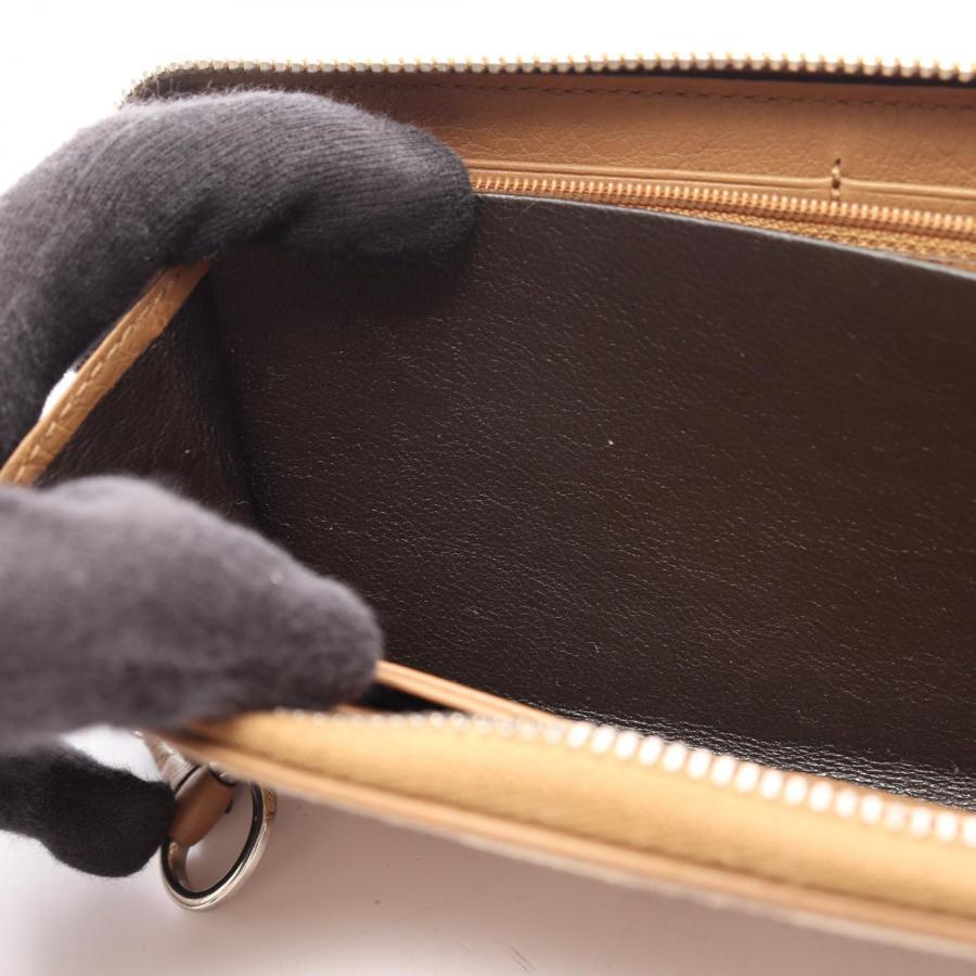 GUCCI（グッチ） GGキャンバス ブランドオフ レザー ラウンド長財布 GG