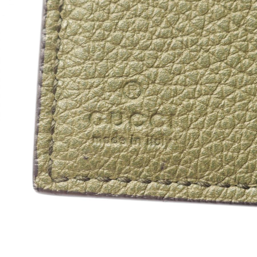 ✨Sランク✨　GUCCI ミニ財布　インターロッキング　GGロゴ　ダラーカーフ GUCCI（グッチ） ミニウォレット ロゴ ブランドオフ レザー 三つ折り
