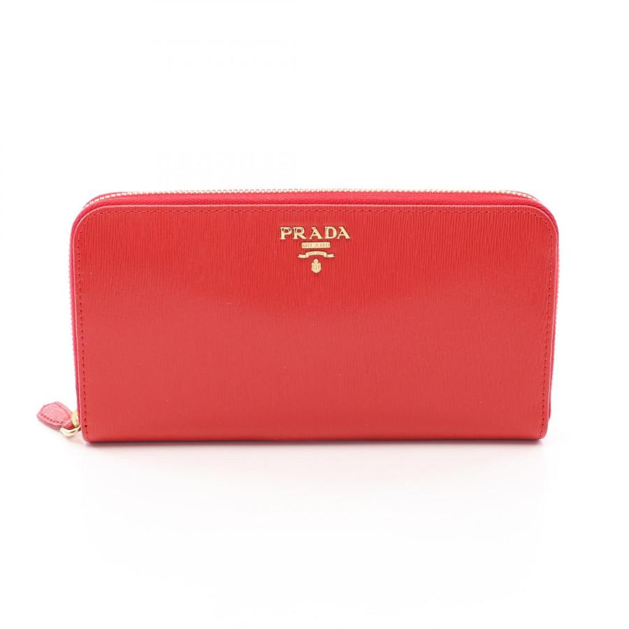 PRADA（プラダ） ブランドオフ サフィアーノレザー ラウンド長財布