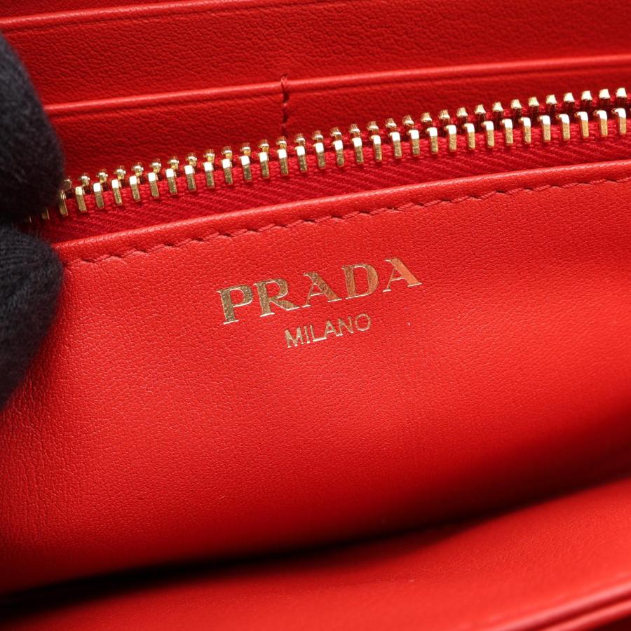 PRADA（プラダ） ブランドオフ サフィアーノレザー ラウンド長財布