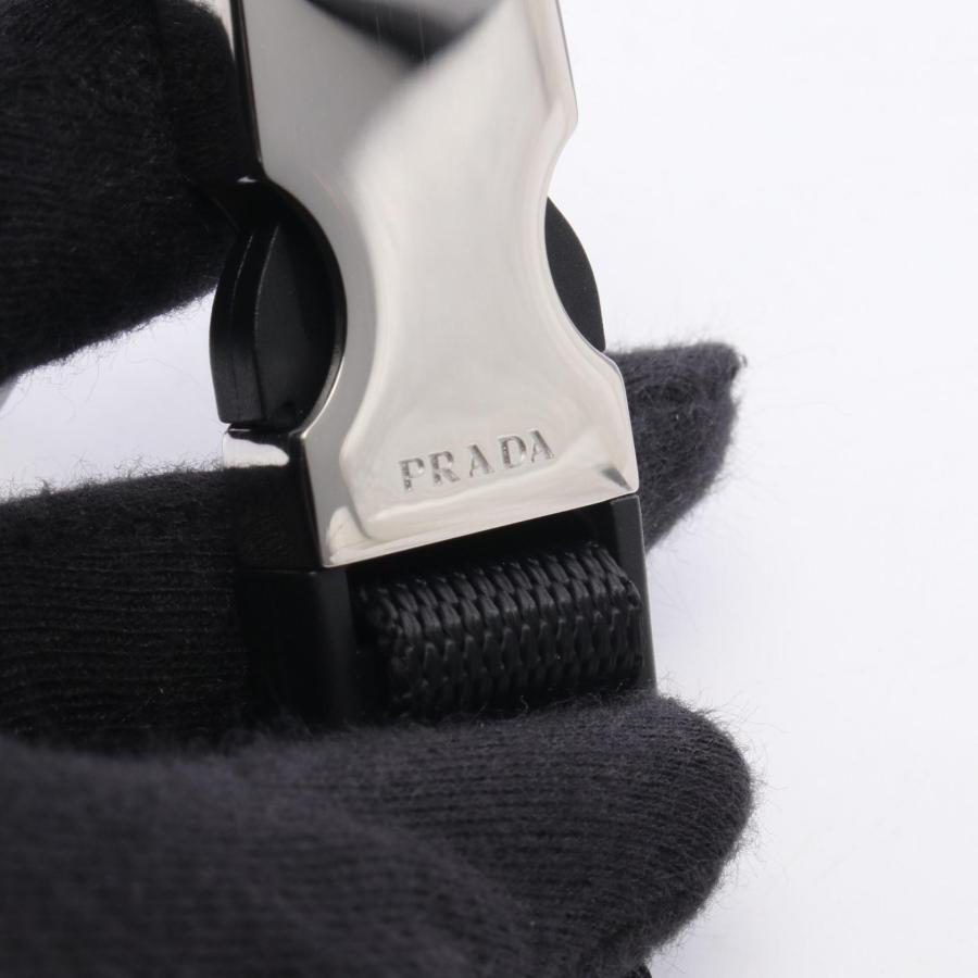 PRADA ナイロン　キーホルダー ブラック PRADA（プラダ） ブランドオフ ナイロン キーホルダー メンズ