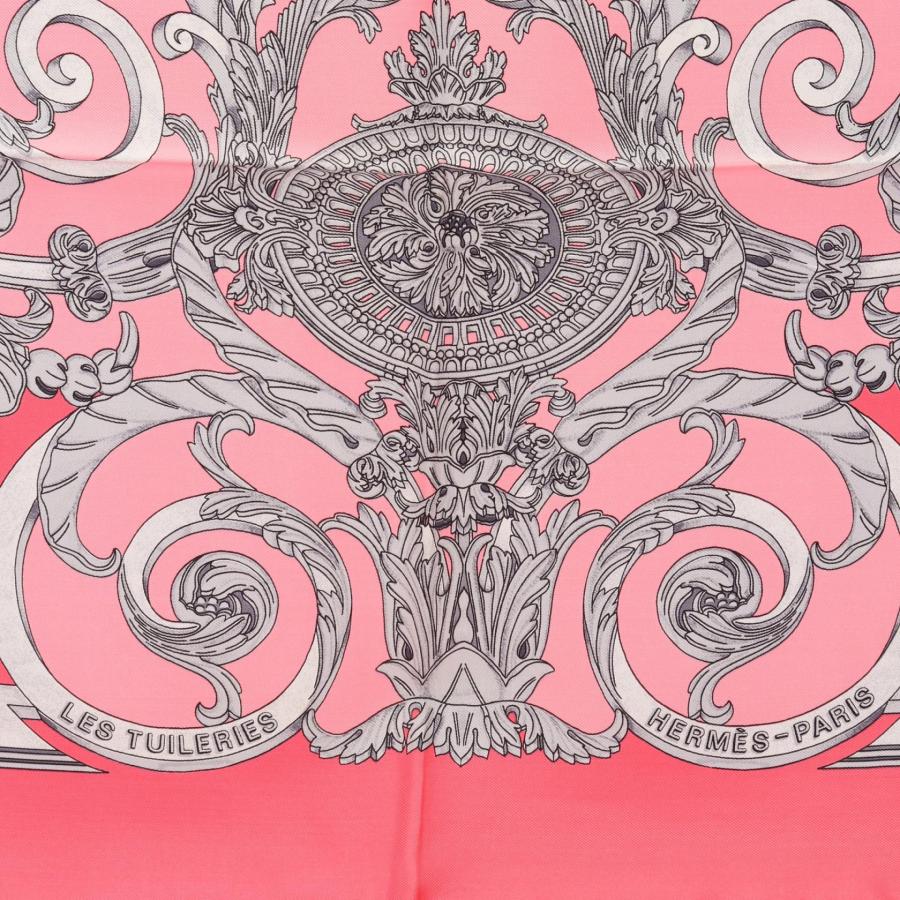 エルメス カレ90 スカーフ LES TUILERIESフランス製 希少　正規品 HERMES（エルメス） カレ90 LES TUILERIES ブランドオフ シルク