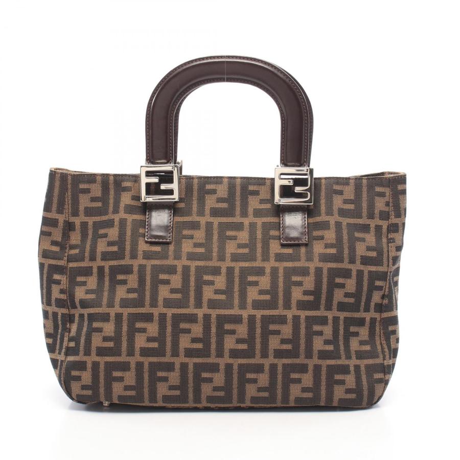 FENDI（フェンディ） ズッカ ブランドオフ キャンバス トートバッグ