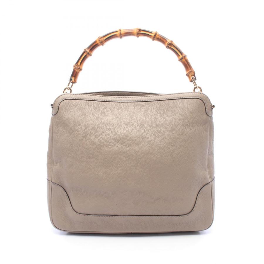 GUCCI グッチ ダイアナ バンブーハンドル レザー ハンドバッグ ベージュ GUCCI（グッチ） ダイアナ バンブー ブランドオフ レザー ショルダー