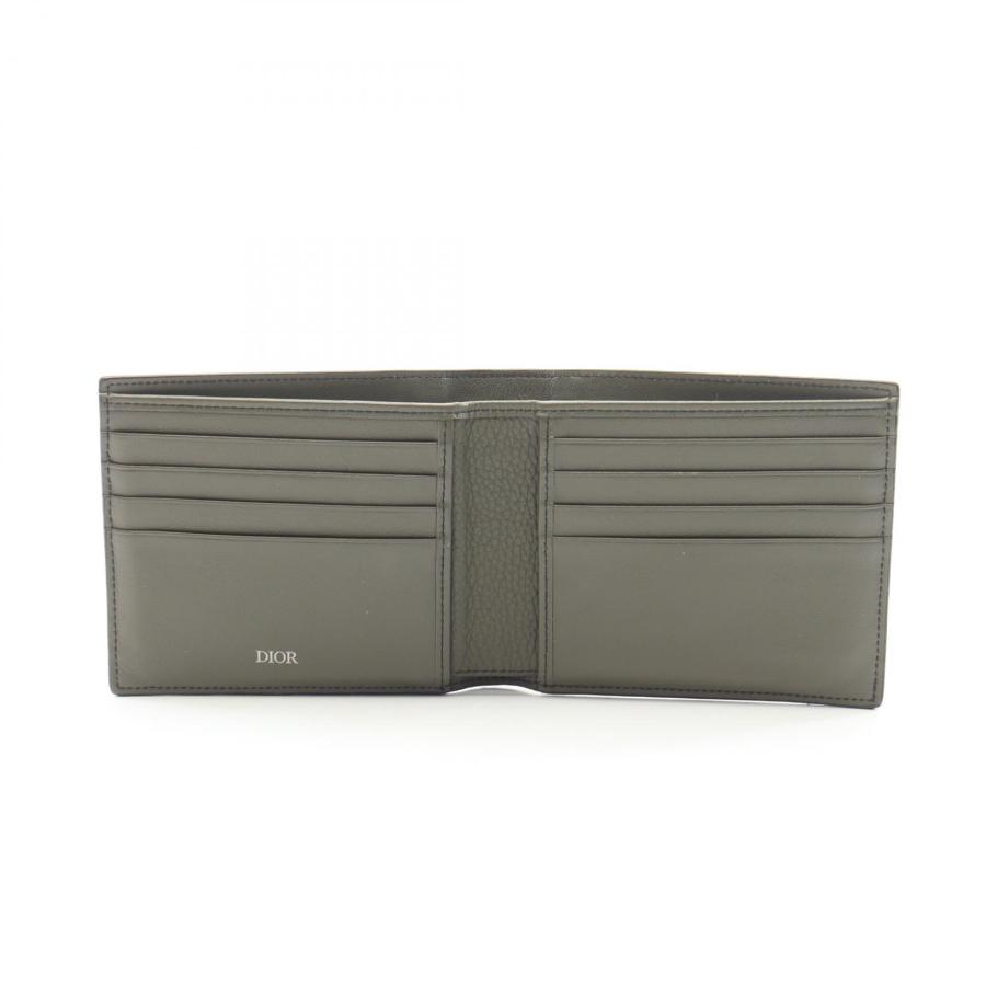 ディオール CD Icon ブランドオフ Dior レザー 二つ折り財布 中古