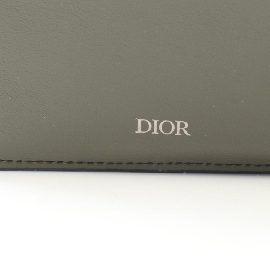 ディオール CD Icon ブランドオフ Dior レザー 二つ折り財布 中古