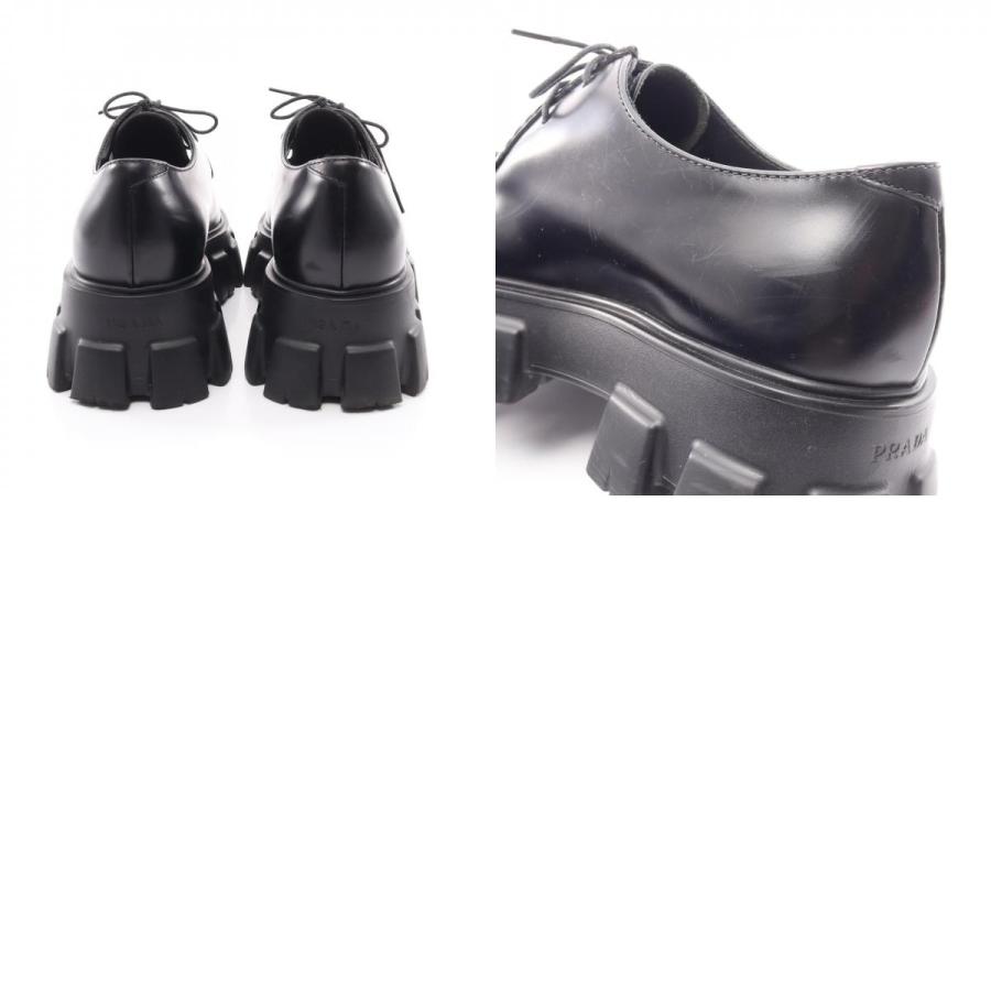 PRADA（プラダ） モノリス ブラッシュドレザー ダービーシューズ