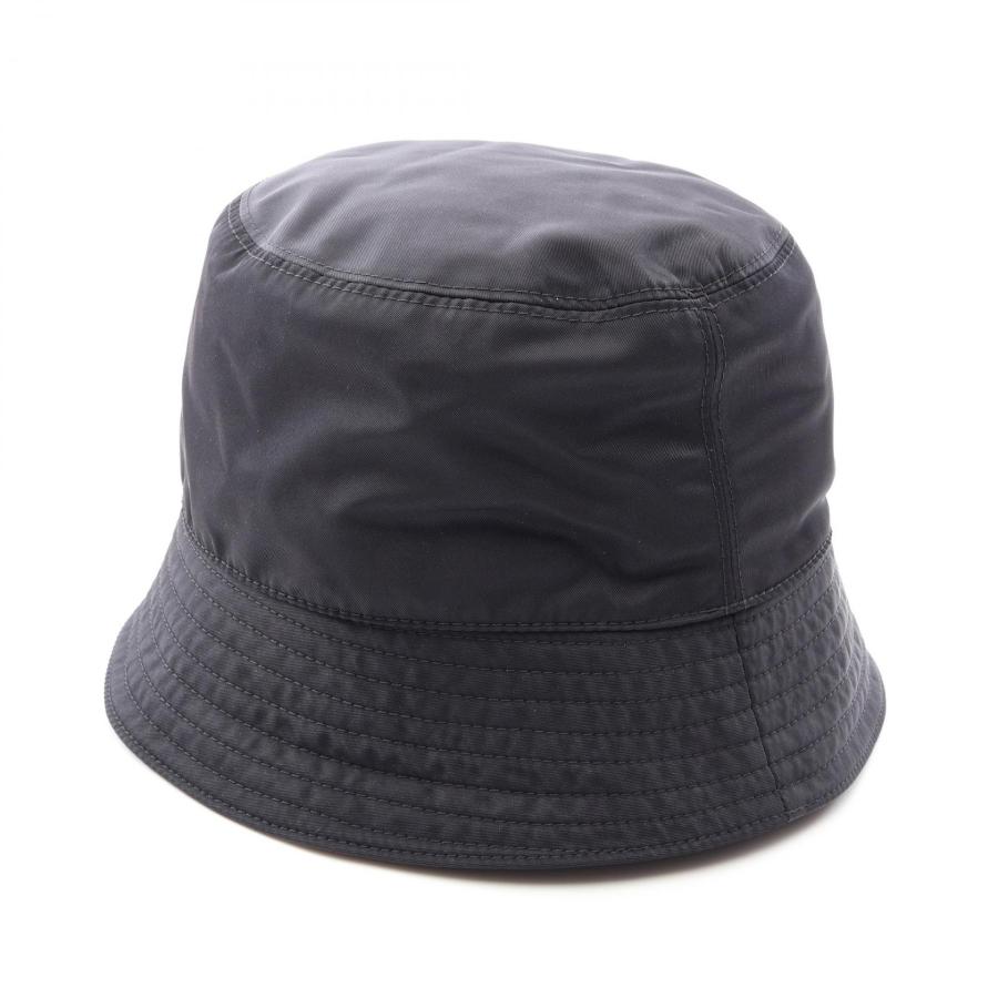 美品✨　PRADA Re-Nylon 三角プレート　ナイロン　バケットハット　Ｌ PRADA（プラダ） Re-Nylon 三角プレート バケット ブランドオフ