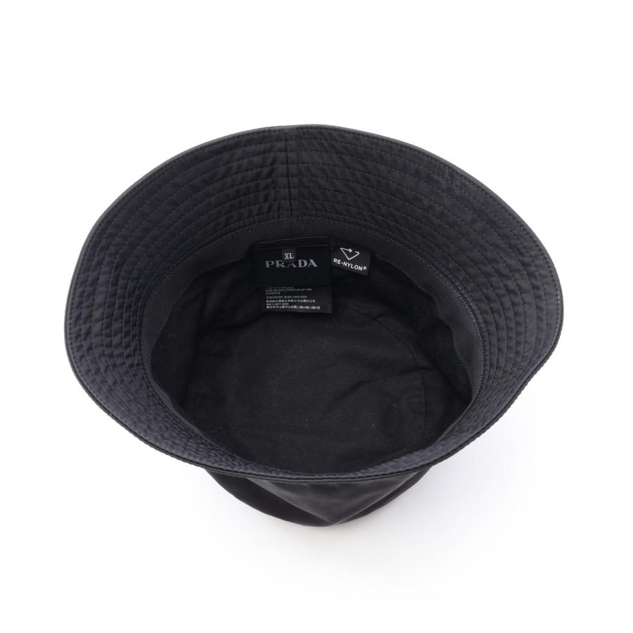 美品✨　PRADA Re-Nylon 三角プレート　ナイロン　バケットハット　Ｌ PRADA（プラダ） Re-Nylon 三角プレート バケット ブランドオフ