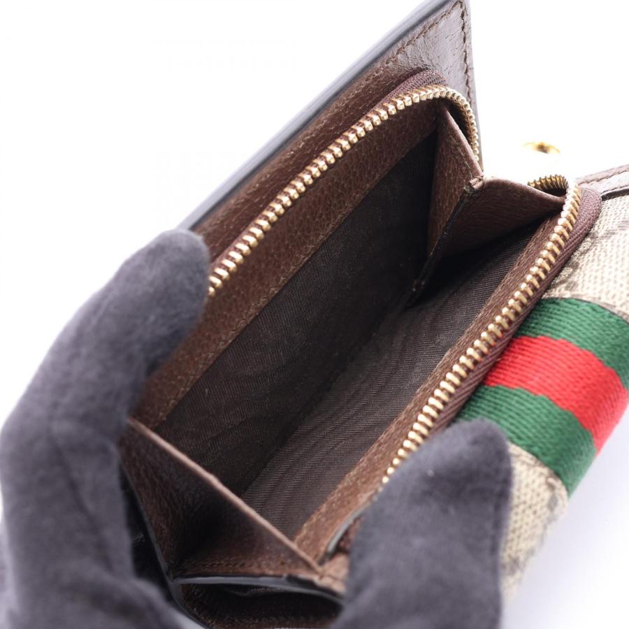 GUCCI（グッチ） オフィディア GGスプリーム ブランドオフ レザー 三