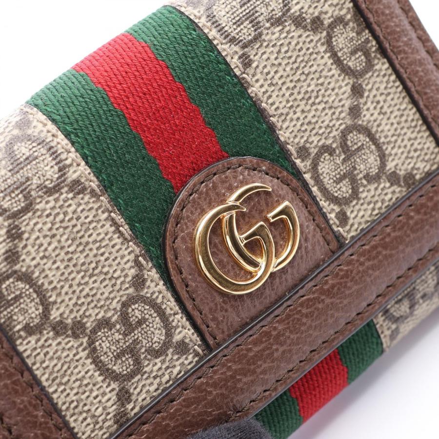GUCCI（グッチ） オフィディア GGスプリーム ブランドオフ レザー 三
