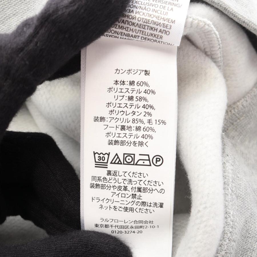 未使用 タグ付き✨ラルフローレン ポロベア パーカー コットン メンズ M 黒 POLO RALPH LAUREN（ポロ・ラルフローレン） ロゴ ブランドオフ