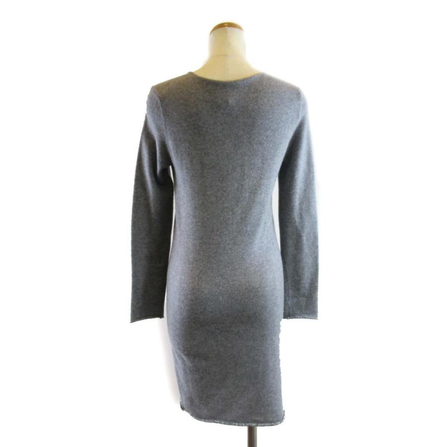 ルシアンペラフィネ ニットワンピース レーヨン グレー カシミア X カシミア ゴルフ ポリエステル X レーヨン ランクa ブランドオフ 店