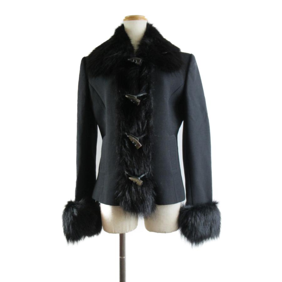 ドルチェ&ガッバーナ ファー付き コート [ランクA]ブラック 美品  