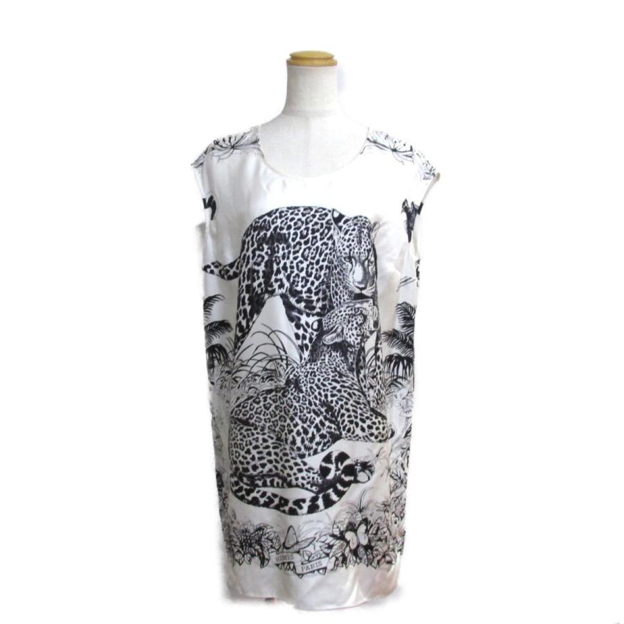 HERMES エルメス ワンピース シルクワンピース ジャングルラブ  