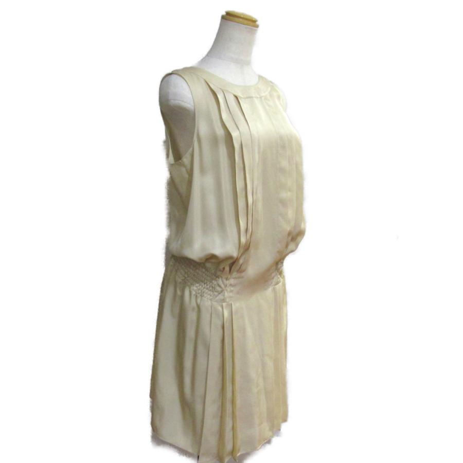 注目の福袋をピックアップ シャネル 中古 シルク ベージュ系 ワンピース シャネル ワンピース Chanel ワンピース チュニック