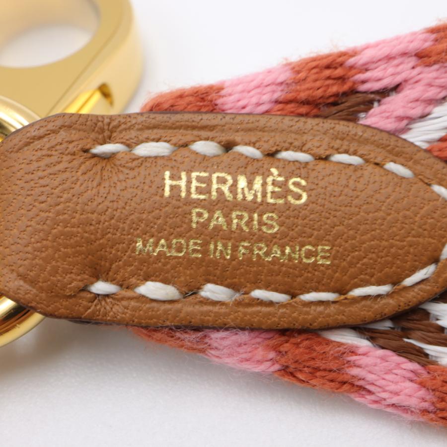 HERMES エルメス バンドリエール ピンク系 ゴールド金具 HERMES エルメス バンドリエール ピンク系 ゴールド金具