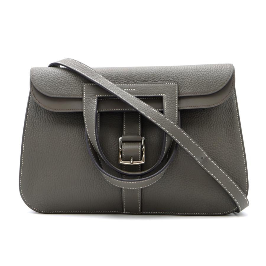 HERMES エルメス アルザン31 2way エタン グレー系 シルバー金具 HERMES エルメス アルザン31 2way エタン グレー系 シルバー金具