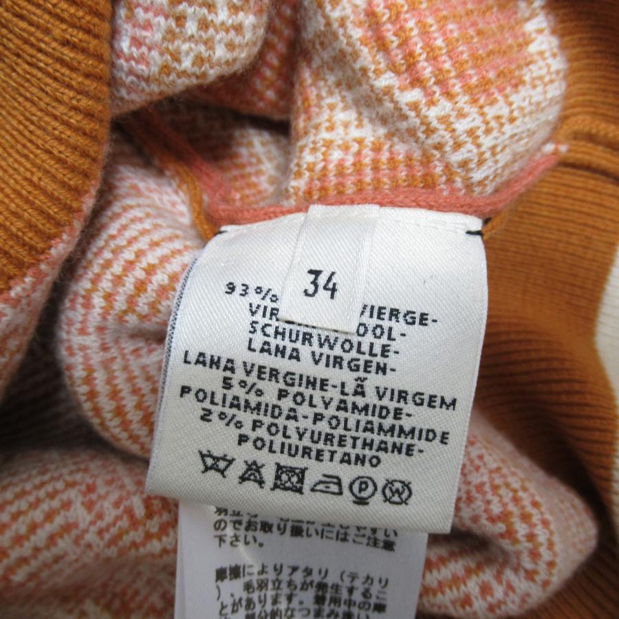 HERMES エルメス ニット ニットセーター イエロー系 ウール 中古 HERMES エルメス ニット ニットセーター イエロー系 ウール 中古