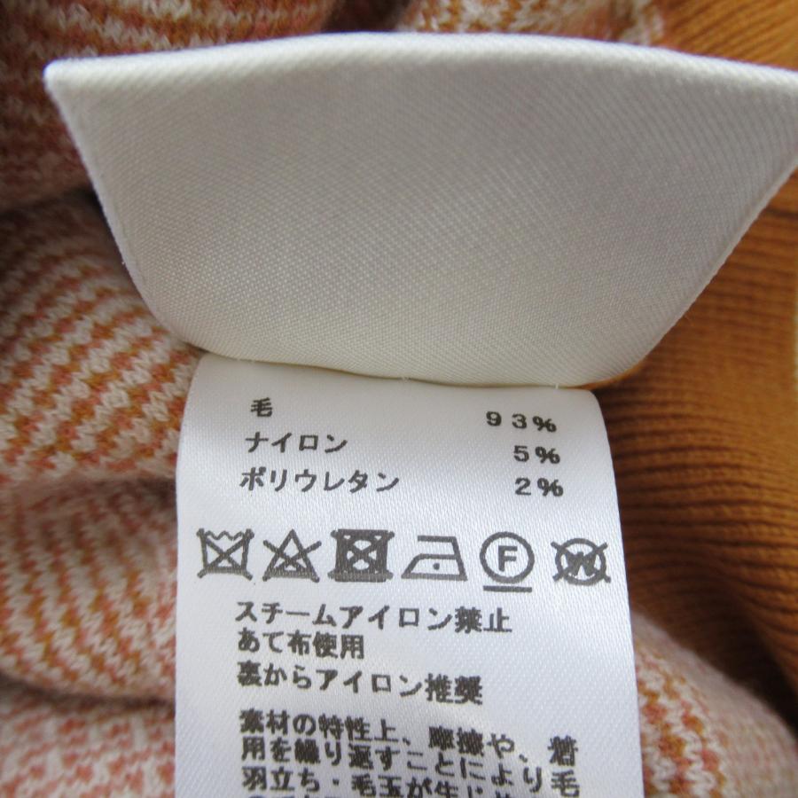 HERMES エルメス ニット ニットセーター イエロー系 ウール 中古 HERMES エルメス ニット ニットセーター イエロー系 ウール 中古
