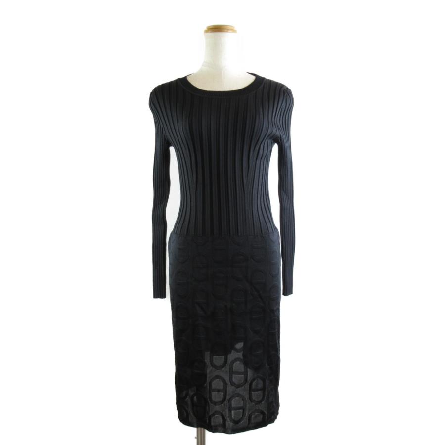 ネット限定 ニットワンピース エルメス ワンピース Hermes エルメス ブラック系 中古 シルク ブラック ワンピース チュニック Www Mohanvilaas Com