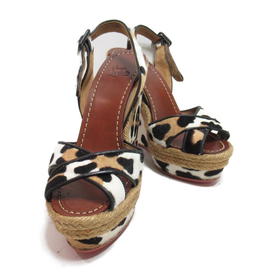 Christian Louboutin クリスチャンルブタン サンダル ブラウン系  