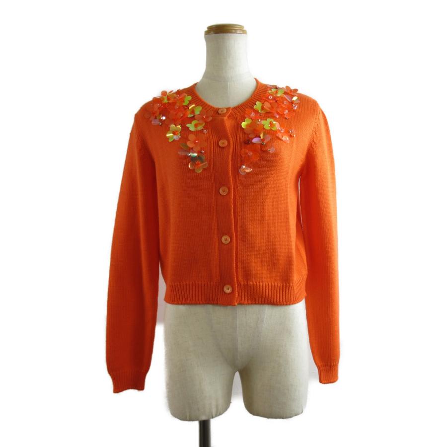 Miu ミュウ カーディガン オレンジ系 ウール 中古 レディース  
