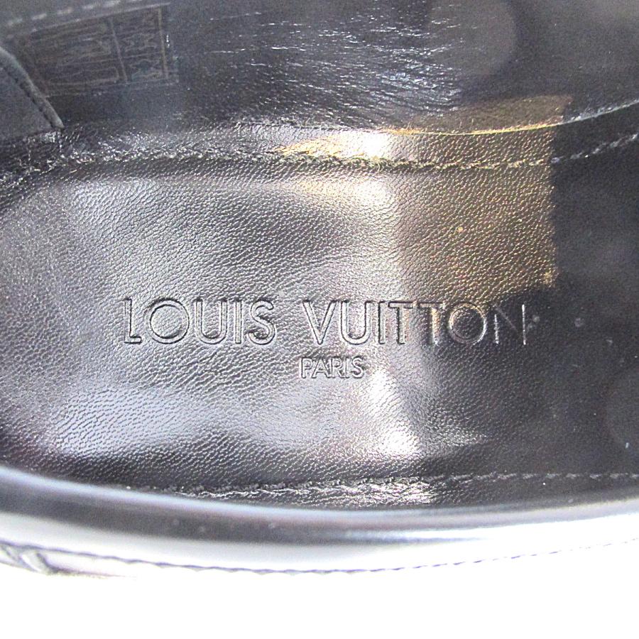 LOUIS VUITTON ルイ・ヴィトン ローファー ブラック系 レザー LOUIS VUITTON ルイ・ヴィトン ローファー ブラック系 レザー