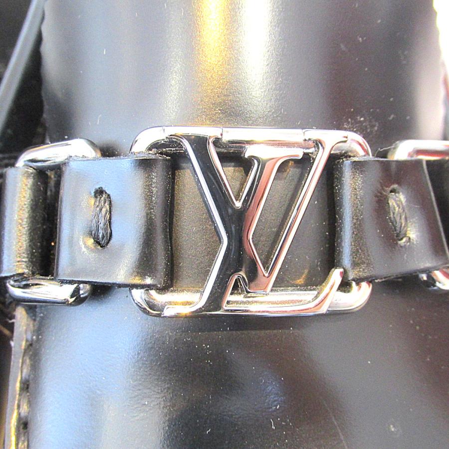 LOUIS VUITTON ルイ・ヴィトン ローファー ブラック系 レザー LOUIS VUITTON ルイ・ヴィトン ローファー ブラック系 レザー