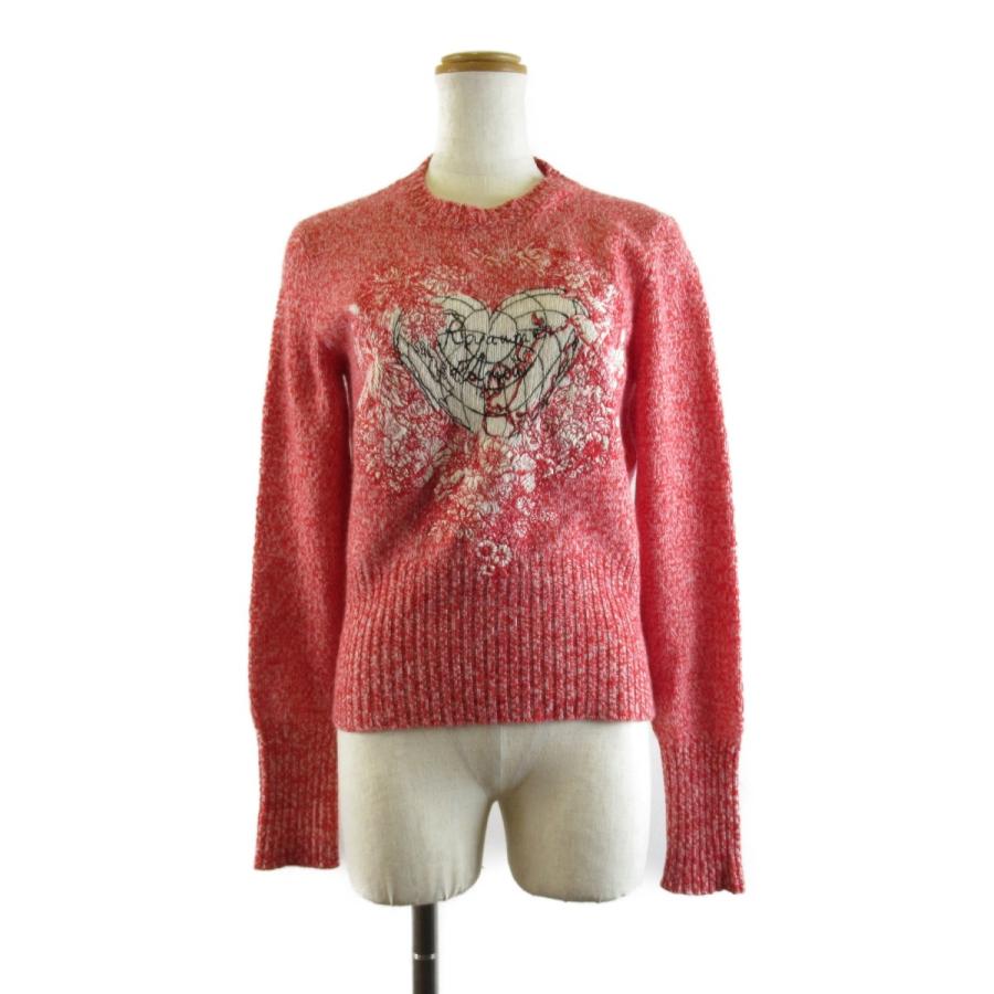 Dior ディオール セーター セーター ニット レッド系 ウール 中古 